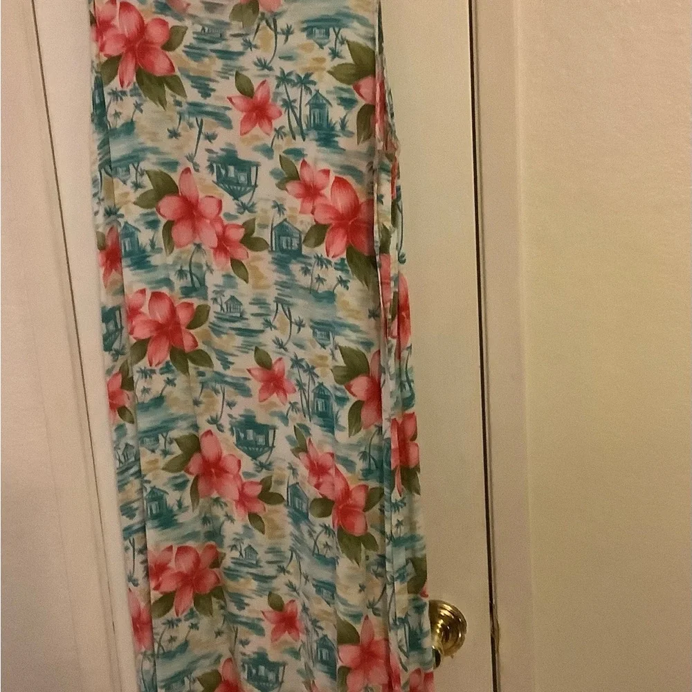 Jennifer Moore brand Hawaiian print summer dress, size Medium - Picture 2 of 4